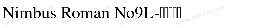 Nimbus Roman No9L字体转换